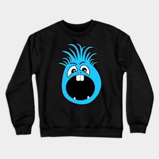 Light Blue Screaming Head Crewneck Sweatshirt